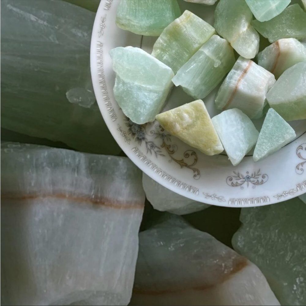 Raw Caribbean Calcite Chunks x3